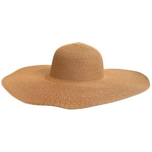 Chic Tan Wide-Brimmed Sun Hat Adjustable